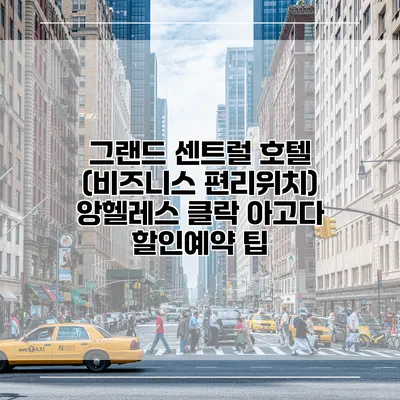 그랜드 센트럴 호텔 (비즈니스 편리위치) 앙헬레스 클락 아고다 할인예약 팁