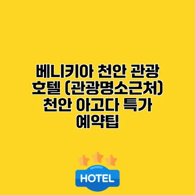 베니키아 천안 관광 호텔 (관광명소근처) 천안 아고다 특가 예약팁