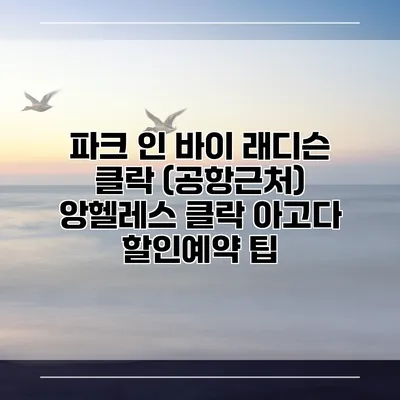 파크 인 바이 래디슨 클락 (공항근처) 앙헬레스 클락 아고다 할인예약 팁